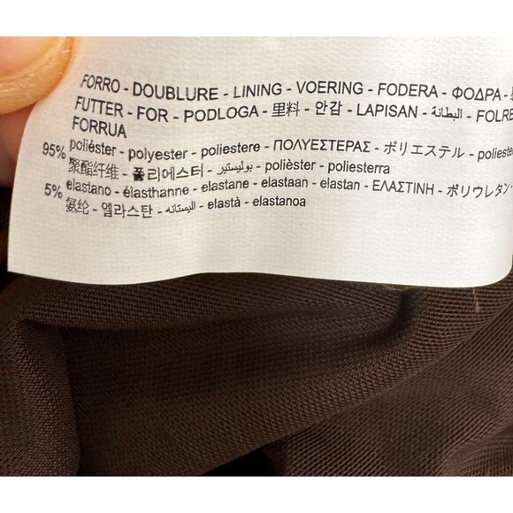 Zara Tulle Blogger's fav Halter Brown & Orange Maxi Dress sz S - Picture 11 of 11